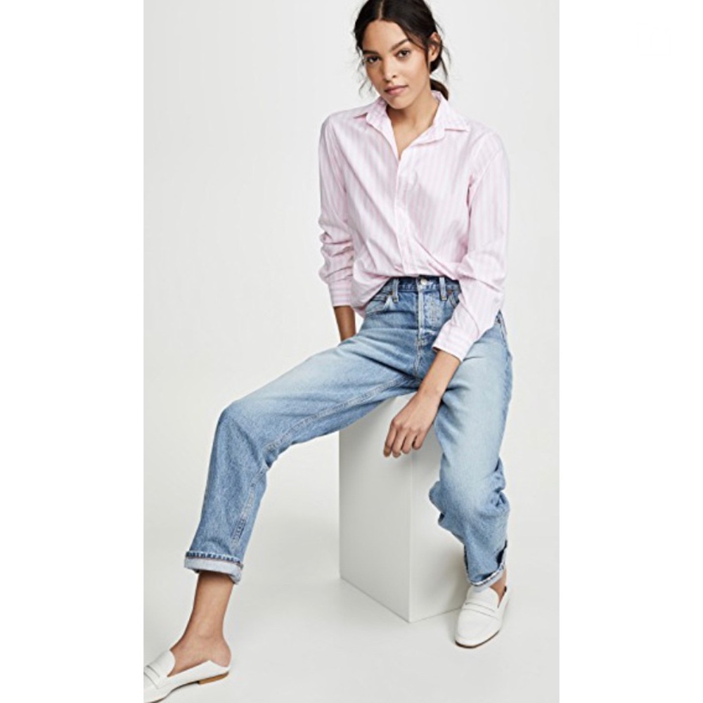 Frank & Eileen Barry Striped Button Down Shirt